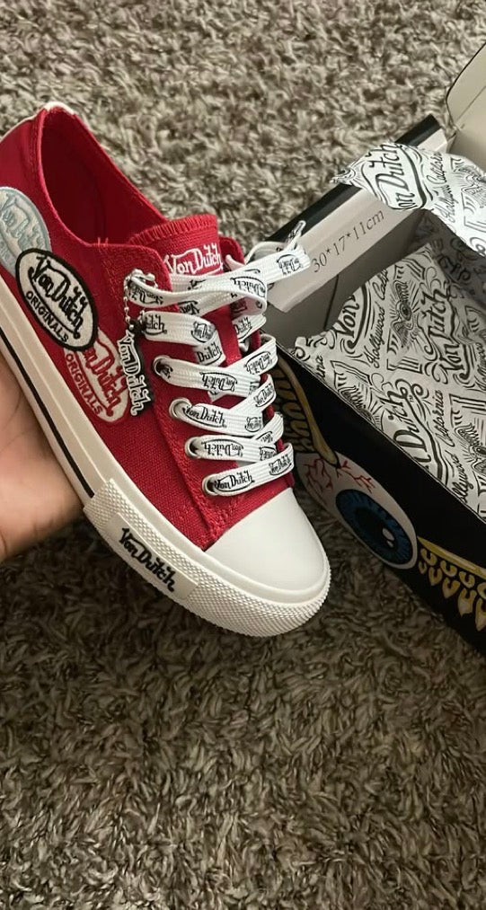Von Dutch shoes “red”