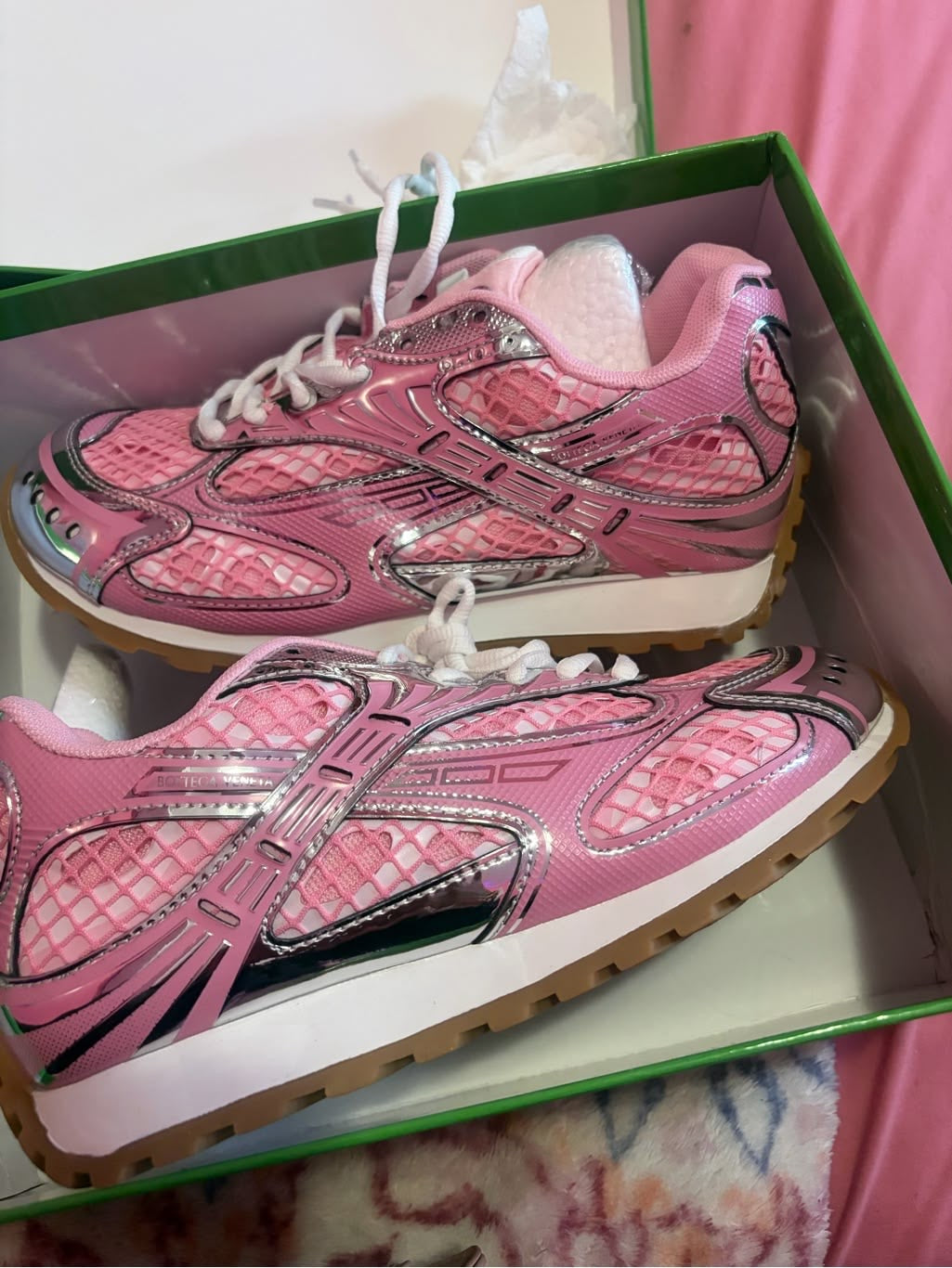 Pink shoes